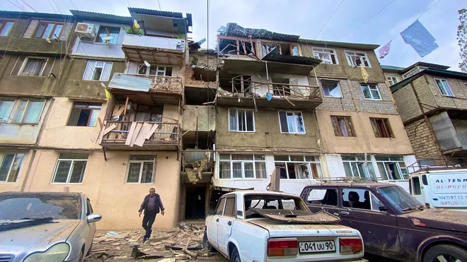 Prizor iz glavnega mesta Stepanakert. FOTO: Siranush Sargsyan/Reuters