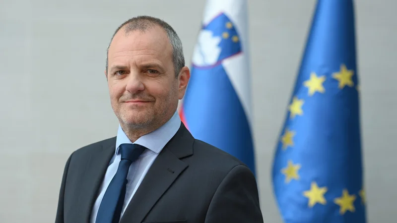 Fotografija: Minister za naravne vire in prostor Uroš Brežan je dejal, da se država prvič tako hitro odziva na naravne nesreče. FOTO: Tamino Petelinšek/STA