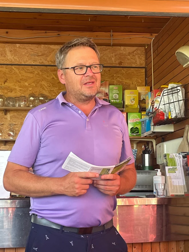 Matjaž Car, predsednik Racman Golf kluba, je zadovoljen s sodelovanjem z Mestno občino Ljubljana, za prihodnost pa ima s sodelavci še velike načrte. Foto Rok Tamše