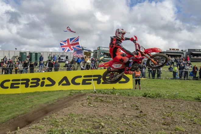 Velika Britanija je bila pisana na kožo Timu Gajserju, ki je v obeh vožnjah zasenčil konkurenco. FOTO: Honda Racing