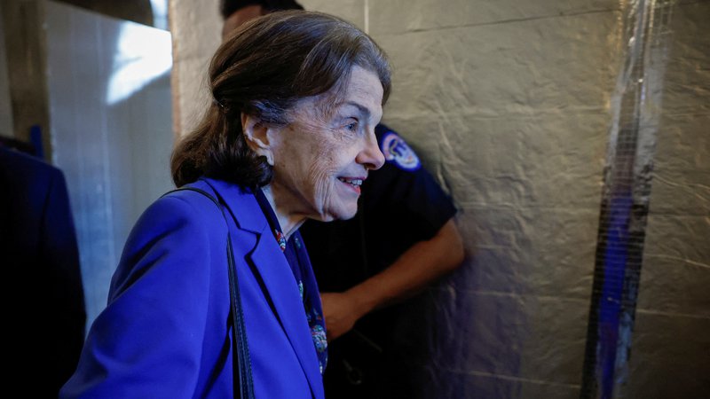 Fotografija: Senatorka Diane Feinstein med februarskim glasovanjem. FOTO: Evelyn Hockstein/Reuters