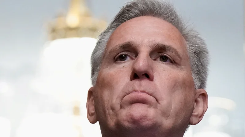 Fotografija: Predsednik ameriškega predstavniškega doma Kevin McCarthy. FOTO: Ken Cedeno/Reuters