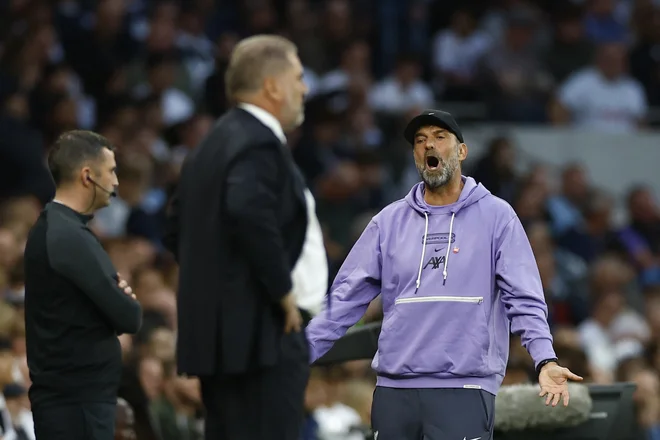Trener Liverpoola Jürgen Klopp je priznal, da še ni videl tekme s toliko nepoštenih odločitev. FOTO: Peter Cziborra/Action Images Via Reuters