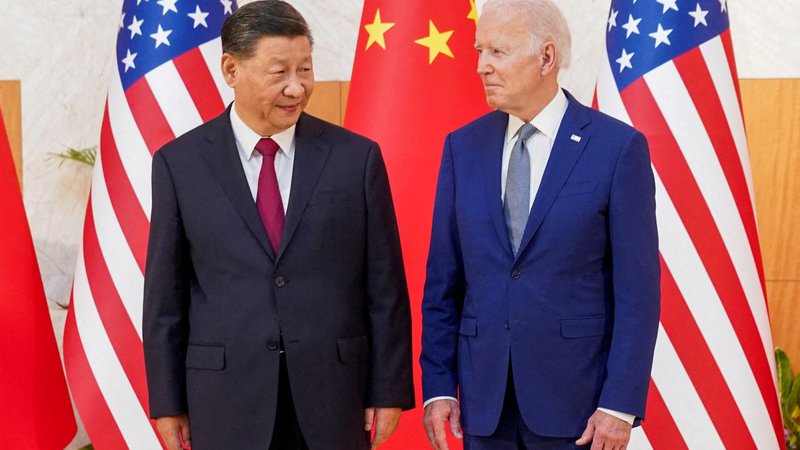 Fotografija: Tako kitajski predsednik Xi Jinping kot ameriški Joe Biden imata veliko domačih političnih nasprotnikov. FOTO: Kevin Lamarque/Reuters