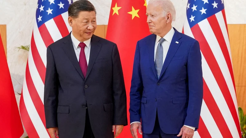 Fotografija: Tako kitajski predsednik Xi Jinping kot ameriški Joe Biden imata veliko domačih političnih nasprotnikov. FOTO: Kevin Lamarque/Reuters