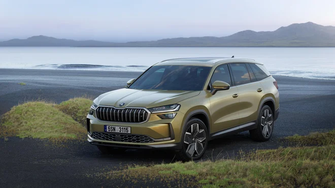 Kodiaq je malce zrasel in ponuja še nekoliko več prostora za potnike in prtljago. Foto Škoda