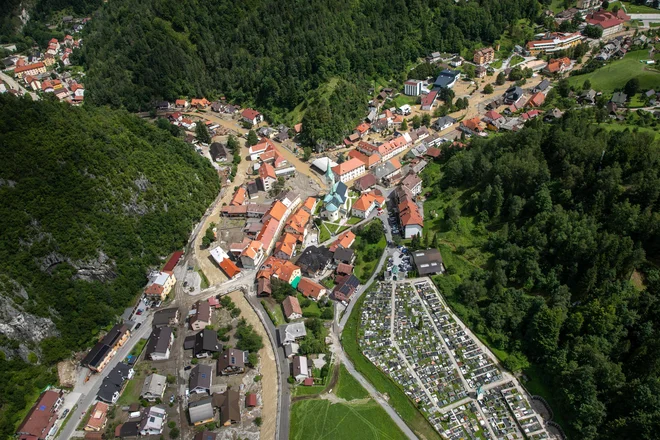 Črna na Koroškem po poplavah FOTO: Voranc Vogel/Delo