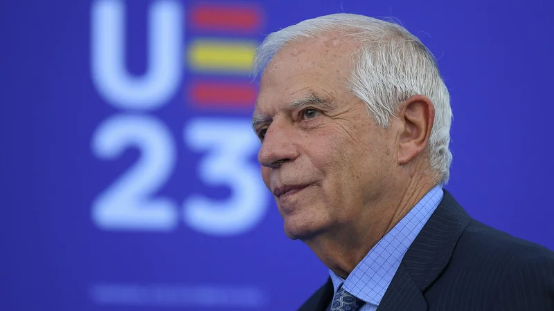 Fotografija: Zunanjepolitični predstavnik EU Josep Borrell je za danes sklical neuradno zasedanje vodij diplomacij držav članic. FOTO: Jorge Guerrero/AFP