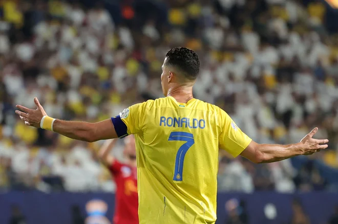 Cristiano Ronaldo je v Al-Nassru nekoliko poniknil z (evropskega) nogometnega zemljevida. FOTO: Fayez Nureldine/AFP