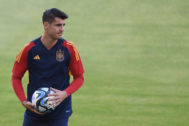 Álvaro Morata será um dos trunfos da Espanha.  FOTO: Jorge Guerrero/AFP