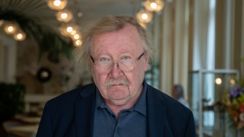 Fotografija: Filozof Peter Sloterdijk. FOTO: Voranc Vogel