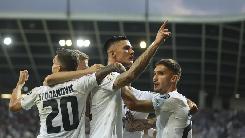 Fotografija: Benjamin Šeško se prebija med najboljše nogometaše na stari celini. FOTO: Jože Suhadolnik