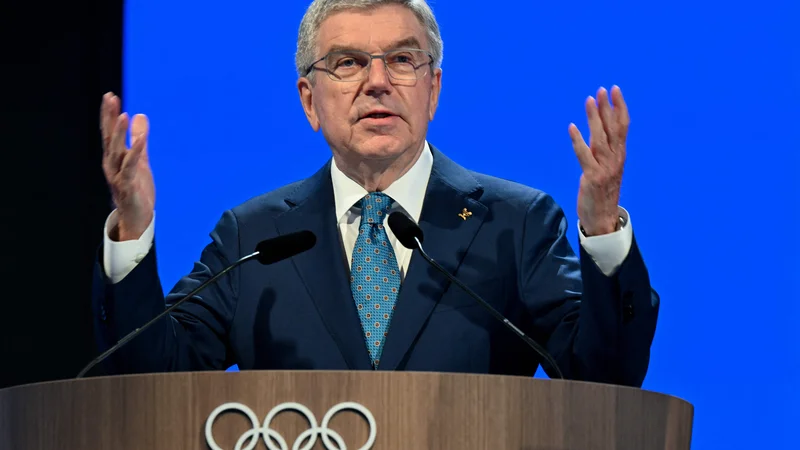 Fotografija: Thomas Bach predseduje Mednarodnemu polimpijskemu komiteju že deset let. FOTO: Indranil Mukherjee/AFP