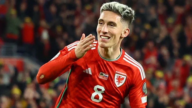 Fotografija: Harry Wilson je bil junak zmage Valižanov nad Hrvati. FOTO: Molly Darlington/Reuters