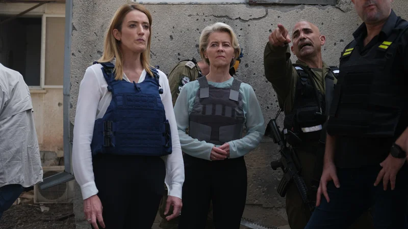 Fotografija: Predsednici evropske komisije Ursuli von der Leyen se očita pristranskost glede Izraela, a pogosto se pozablja, da je nemška političarka. FOTO: Bea Bar Kallos/Evropska komisija