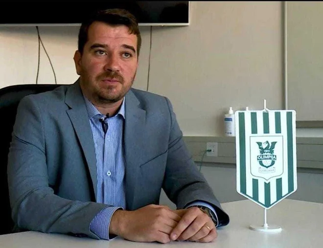 Športni direktor Olimpije Goran Boromisa ni dal imena novega trenerja. FOTO: NK Olimpija