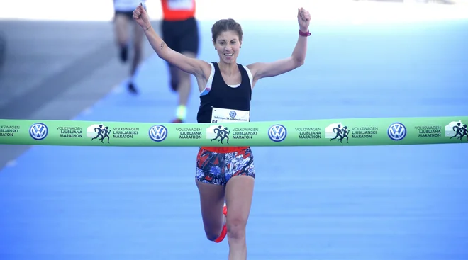 V Ljubljani se je že trikrat veselila zmage v polmaratonu. FOTO: Roman Šipić/Delo