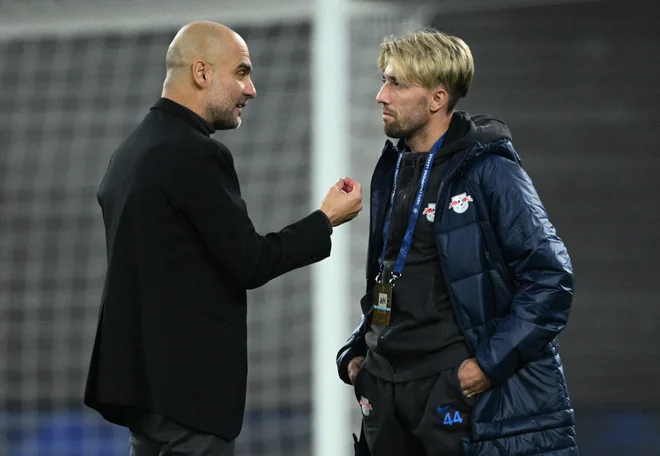 Kevina Kampla spoštuje tudi najboljši trener na svetu Pep Guaridola. FOTO: Annegret Hilse/Reuters