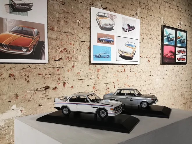 Razstavljena sta tudi modela BMW 3.0 CLS in 1800TI. Foto Gregor Pucelj