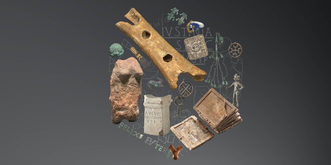 Na razstavi Čivki iz preteklosti v frankfurtskem arheološkem muzeju bo do sredine marca na ogled 110 originalnih arheoloških predmetov, pet kopij in rekonstrukcija. FOTO: Narodni muzej Slovenije