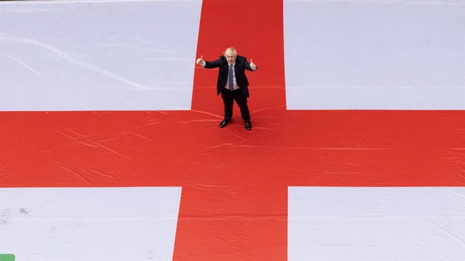 O čem premišljuje Boris Johnson. Foto TVS