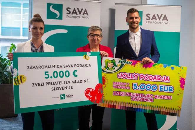 Najmlajšim želijo skupaj s podjetjem Jolly otroštvo narediti še bolj pisano. FOTO: Zavarovalnica Sava