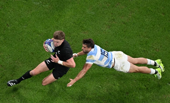 Polfinale med Argentino in Novo Zelandijo na svetovnem prvenstvu v Franciji. Foto Miguel Medina/AFP