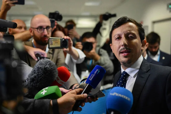 Predsednik Marseilla Pablo Longoria je bil ogoročen. FOTO: Christophe Simon/AFP