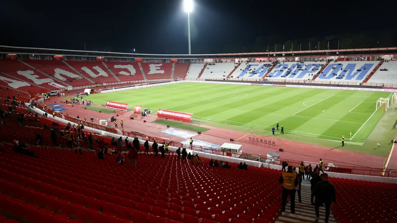 Fotografija: Srbija zadnje domače kvalifiikacijske tekme za euro 2024 v Nemčiji ne bo igraaa na stadionu Rajka Mitića v Beogradu, pač pa v Leskovcu. FOTO: Marko Djurica/Reuters