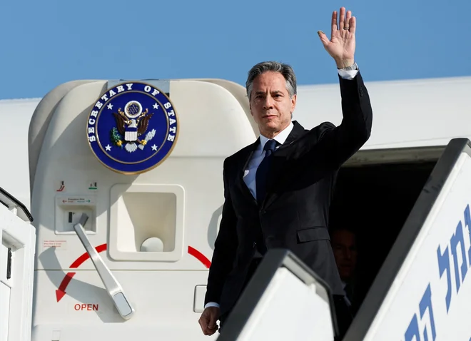 Po napovedih State Departmenta se bo med drugim srečal z Netanjahujem. FOTO: Jonathan Ernst/Reuters