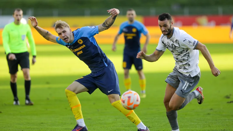 Fotografija: V Celju je dobil priložnost v majici Olimpije tudi Sar Fadida. FOTO: Voranc Vogel