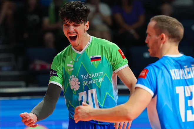 Nik Mujanović je v letošnji odbojkarski reprezentančni sezoni opozoril nase. FOTO: CEV