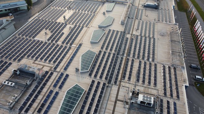 Ena izmed sončnih elektrarn podjetja Moja elektrarna. FOTO: Nejc Zajec