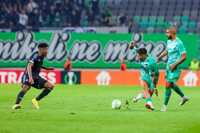 Rui Pedro je resda najučinkovitejši Olimpijin napadalec v Evropi, a tudi njegova edina gola segata v julijsko poletje. FOTO: Črt Piksi/Delo