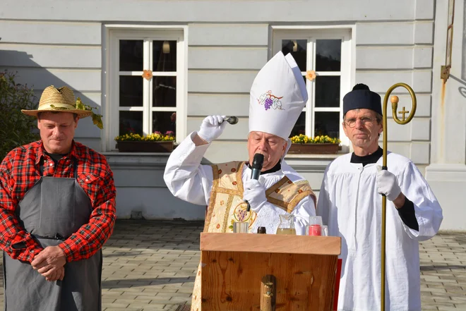 Moderna martinovanja pri nas so preplet veseljačenja, lahkotne krščanske ikonografije, ki nima nobene zveze z dejansko zgodovino,  in pokušine vin, ki vabijo k užitku »tu in zdaj«: 1. februarja jih že ne bo več. FOTO: Oste Bakal