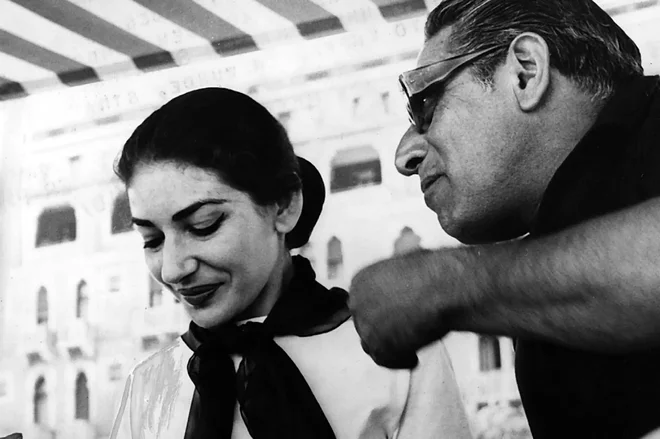 Maria Callas in Aristoteles Onassis FOTO: Fotodokumentacija Dela