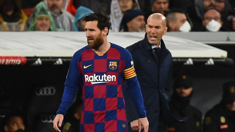 Fotografija: Zinedinu Zidanu je Lionel Messi pil kri, ko sta bila na nasprotnih bregovih: Zizou kot Realov trener, Mess kot igralec Barcelone. FOTO: Gabriel Bouys/AFP