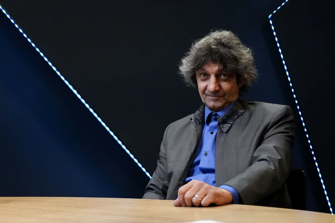 Zdravko Zupančič v Delovem studiu FOTO: Marko Feist/Slovenske novice
