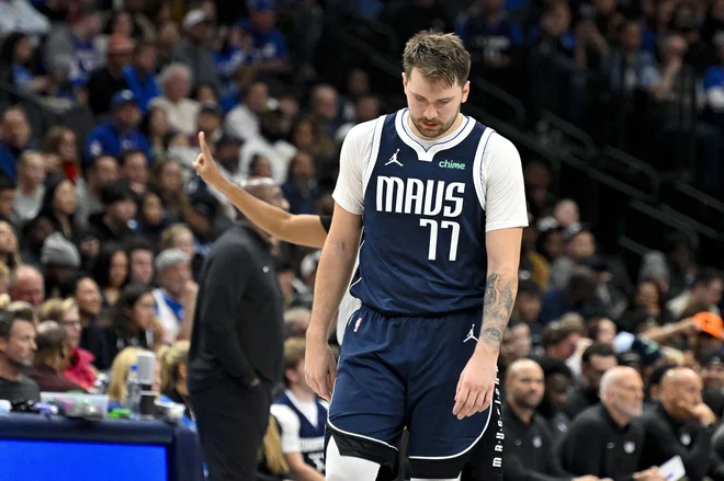 Ob povratku na domači parket v Dallasu je bil Dončić precej slabe volje. FOTO: Jerome Miron/USA Today Sports