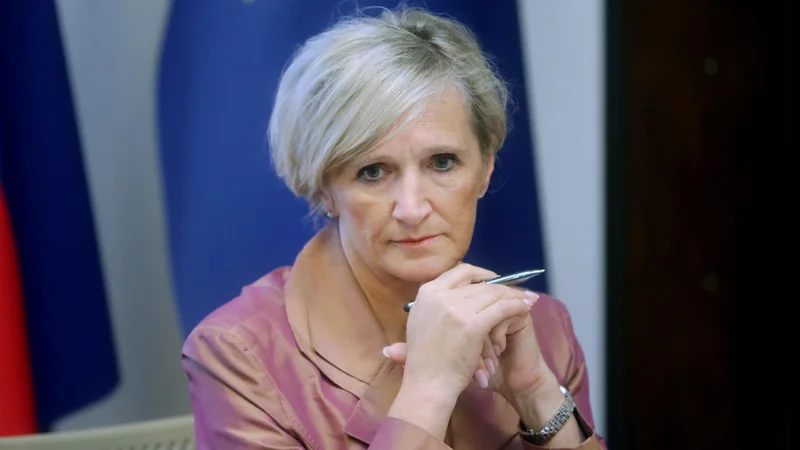 Fotografija: Generalna direktorica Zavoda za zdravstveno zavarovanje Slovenije Tatjana Mlakar. FOTO: Blaž Samec/Delo