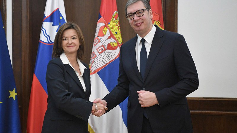 Fotografija: Predsednik Srbije Aleksandar Vučić in zunanja ministrica Tanja Fajon sta v slabih odnosih še iz časov, ko je bila ta poročevalka iz evropskega parlamenta za vizumsko liberalizacijo za države Zahodnega Balkana. FOTO: Ministrstvo za zunanje zadeve