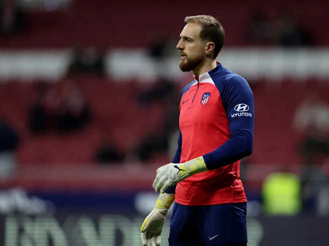 Jan Oblak je mrežo ohranil nedotaknjeno. FOTO: Isabel Infantes/Reuters