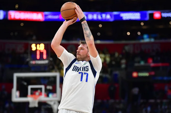 Trideset točk Luke Dončića tokrat ni bilo dovolj. FOTO: Gary A. Vasquez/Reuters