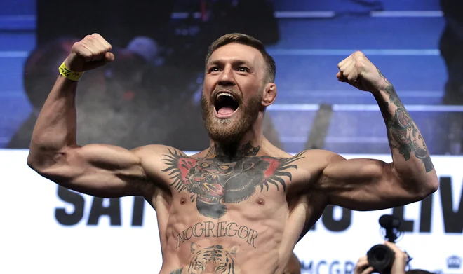 Conor McGregor je dobil četrtega otroka. FOTO: John Gurzinski /AFP