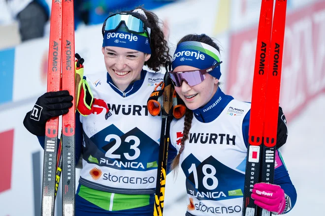 Silva Verbič in Teja Pavec sta se na Norveškem zelo lepo odrezali. FOTO: Matej Družnik