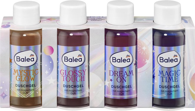 Balea, darilni set gelov za prhanje s štirimi različnimi vonji. FOTO: Dm 