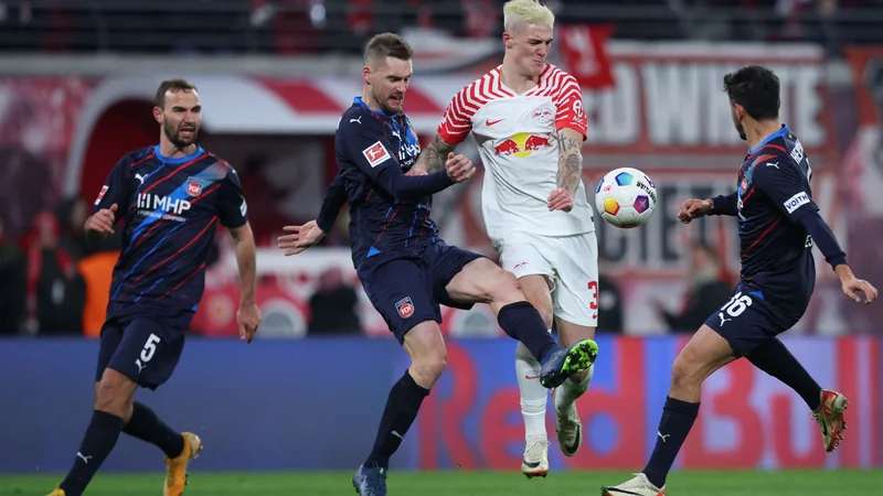 Benjamin Šeško je tokrat v igro vstopil v 77. minuti. FOTO: Ronny Hartmann/AFP
