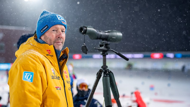 Fotografija: Uroš Velepec se je imenitno znašel v vlogi glavnega trenerja nemških biatloncev. FOTO: Frederika Orb/DSV