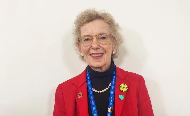 Cop28 je najpomembnejši podnebni vrh po pariškem in verjetno najpomembnejši podnebni vrh vseh časov, meni Mary Robinson. FOTO: Maja Prijatelj Videmšek