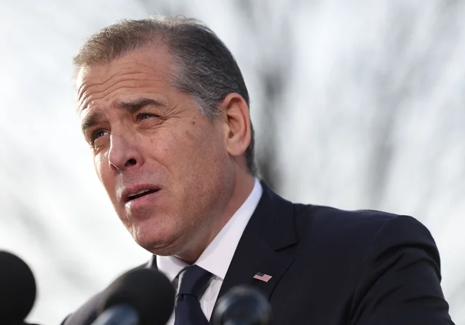 Prvi sin Hunter Biden republikance obtožuje zlorabe njegove odvisnosti od mamil za politične namene. FOTO: Kevin Dietsch Getty Images via AFP